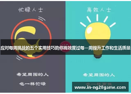 应对每周挑战的五个实用技巧助你高效度过每一周提升工作和生活质量 应对每周挑战的五个实用技巧助你高效度过每一周提升工作和生活质量